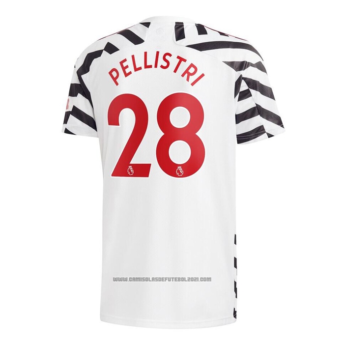 Camisola Manchester United Jogador Pellistri 3º 2020-2021